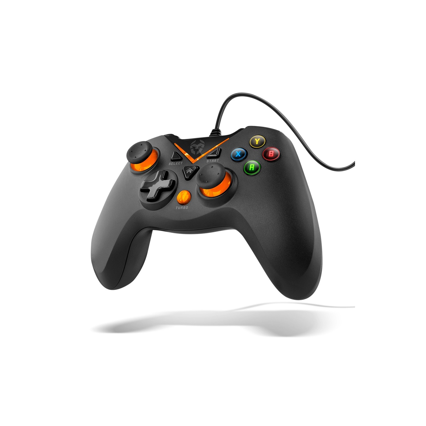 Gamepad Krom Key Pc Ps3 Negro/Naranja