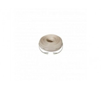 Cable De Telefono Nanocable  4C, Beige, 100M