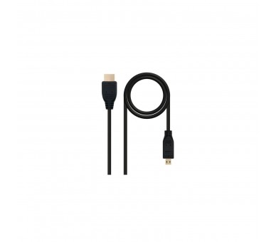 Cable Micro Hdmi(D) A Hdmi(A) Nanocable 0.8M Negro