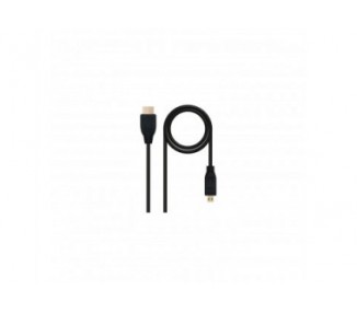 Cable Micro Hdmi(D) A Hdmi(A) Nanocable 0.8M Negro