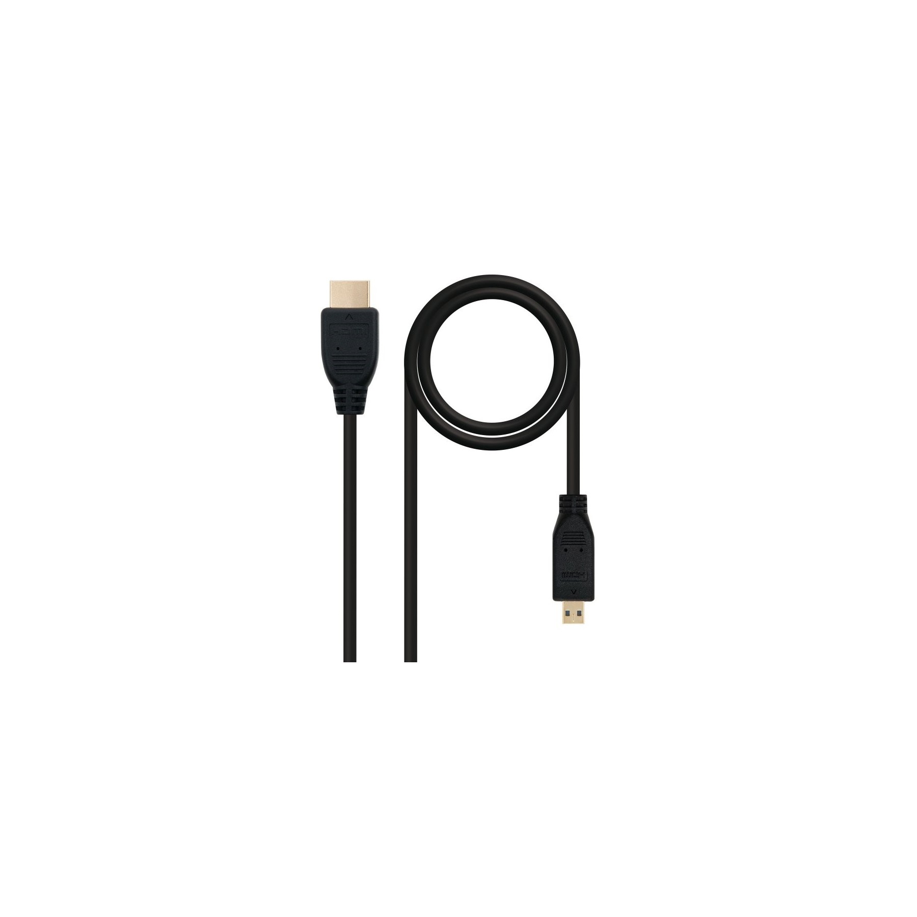 Cable Micro Hdmi(D) A Hdmi(A) Nanocable 0.8M Negro