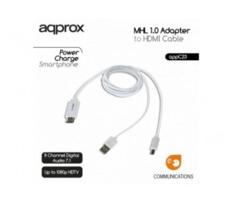 Adaptador Mhl 1.0 A Hdmi Approx Appc23 Blanco