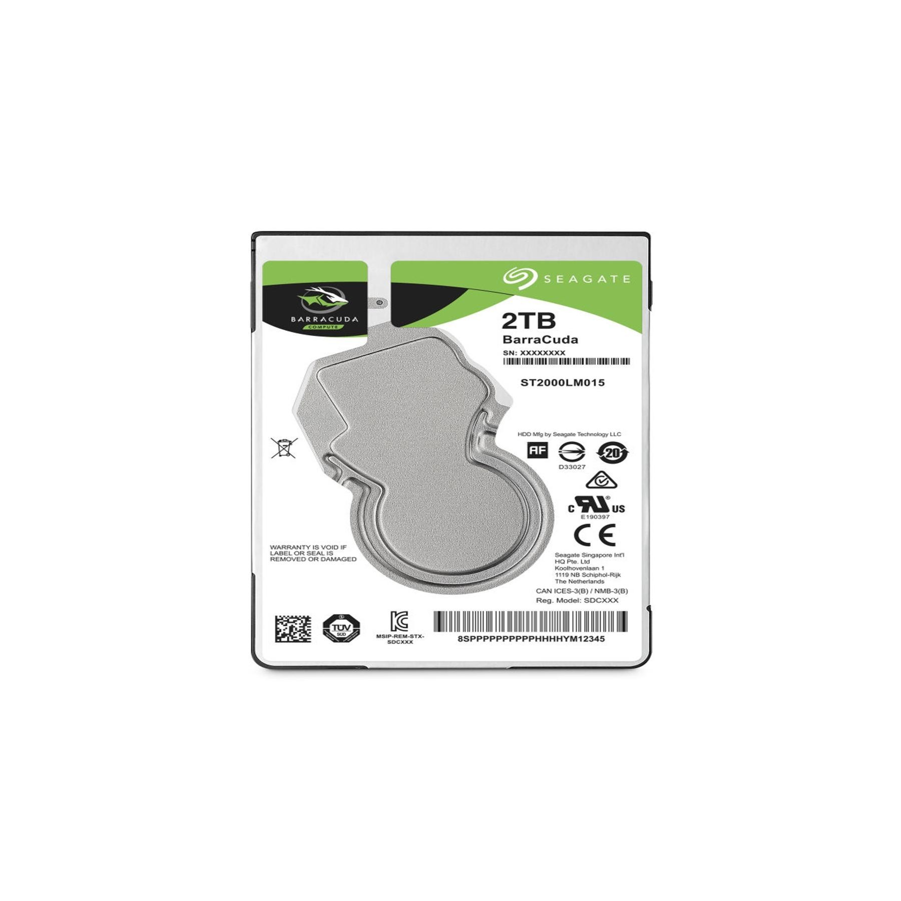 Disco Duro 2.5  2Tb Sata 3 Seagate 128Mb Barracuda