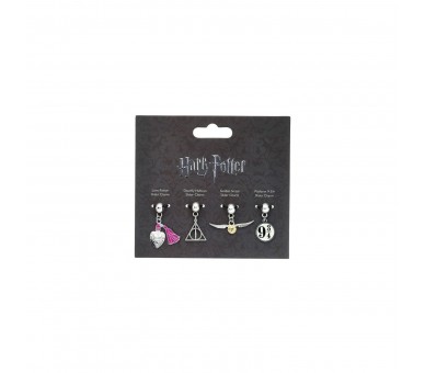 Set 4 colgantes charm Harry Potter surtido