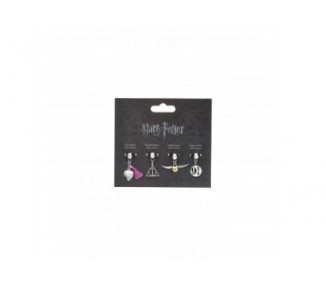 Set 4 colgantes charm Harry Potter surtido