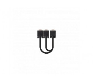 Cable Svga(Hdb15) A 2Xhdb15 Nanocable 45Cm Negro