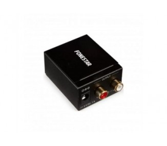 Convertidor De Audio Fonestar Fo-37Da/ Entrada Toslink Y Rca