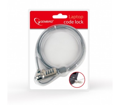 Gembird Lk-Cl-01 Plata Cable Antirrobo