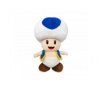 Peluche 20 Cm Toad Azul Super Mario