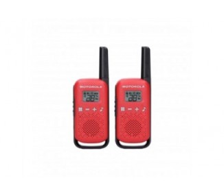 Walkie-Talkie Motorola Tlkr-T42 Rojo Packs 2