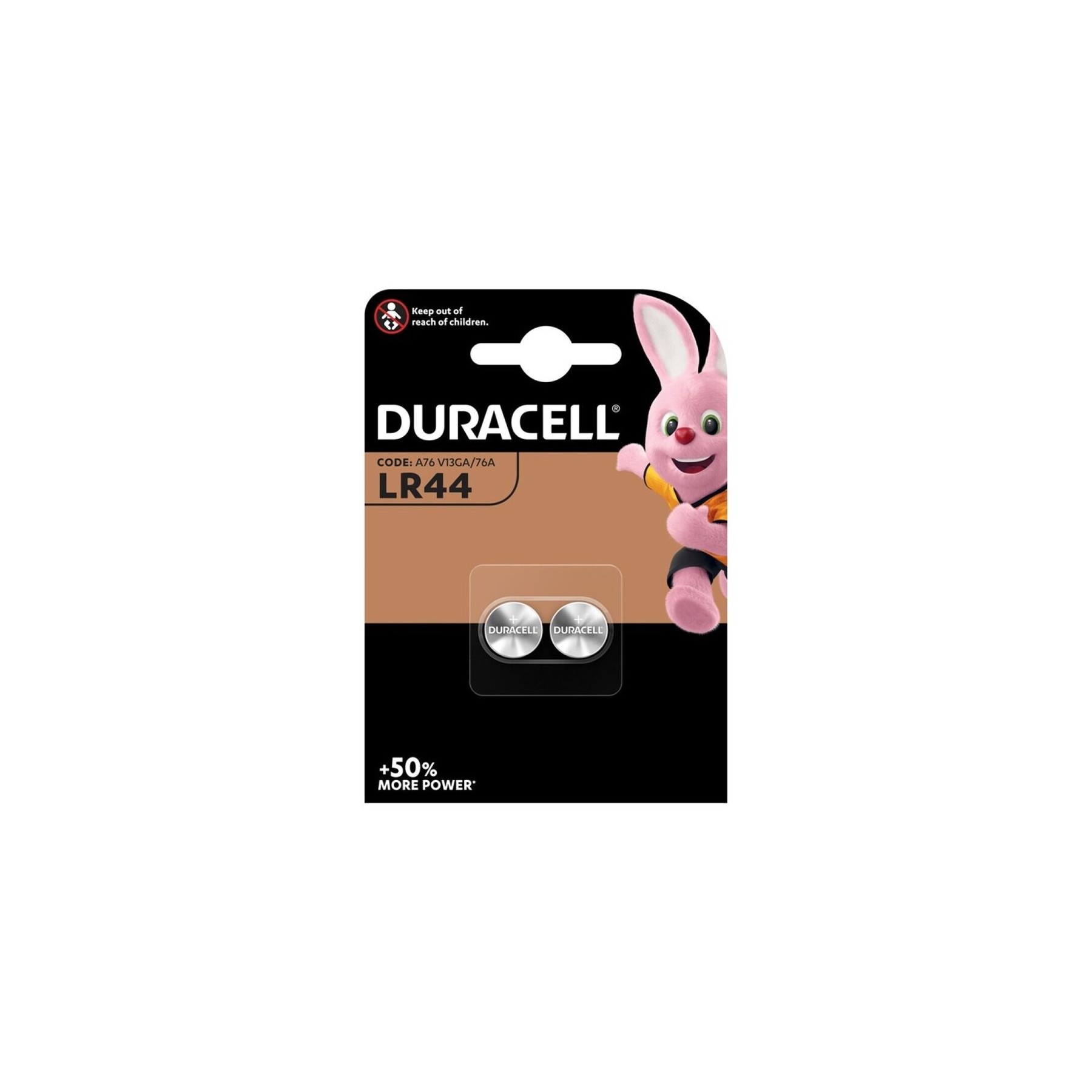 Pack De 2 Pilas De Botón Duracell Lr44/ 1.5V/ Alcalinas