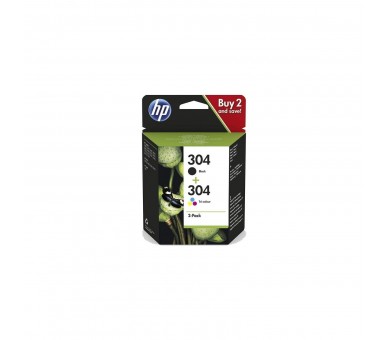 Cartucho Orig Hp Nº 304 Pack Colores Y Negro