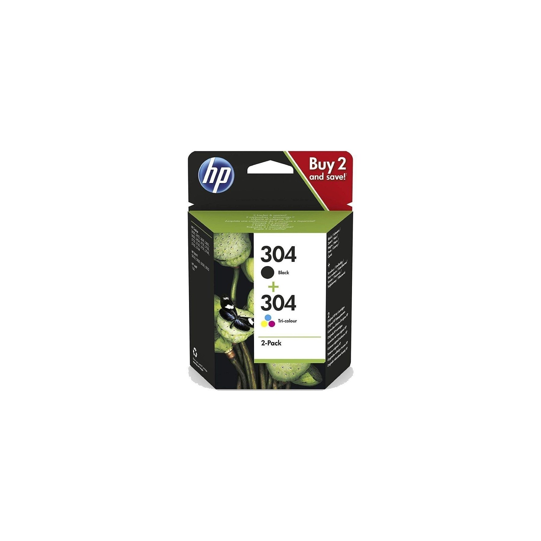 Cartucho Orig Hp Nº 304 Pack Colores Y Negro