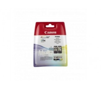 Tinta Original Canon Pg-510 / Cl-511 Multi Pack Paquete De 2