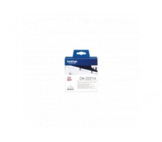 Brother Dk 22214 Blanco Rollo (1,2 Cm X 30,5 M) Papel Termic