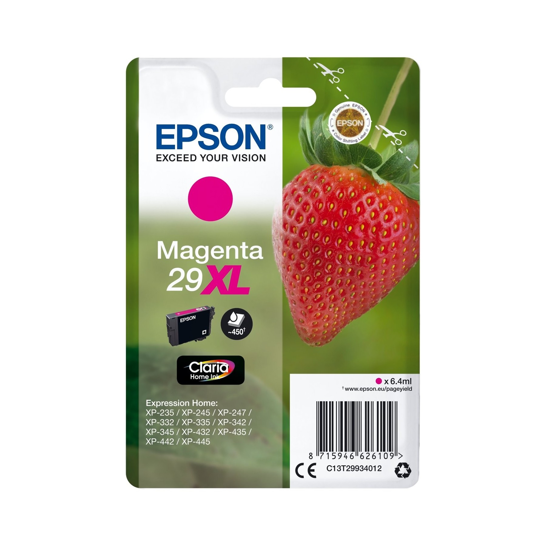 Tinta Original Epson T299340 Xl Magenta Xp235/Xp332/Xp3357X