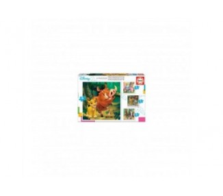 Puzzle Progresivos Disney Animals Dumbo + Bambi + Rey Leon +