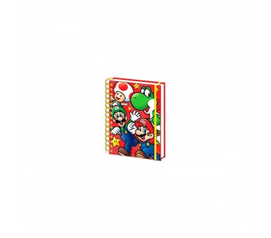 Cuaderno A5 Super Mario Bros Nintendo