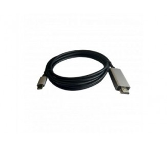 Cable Hdmi 3Go C137/ Hdmi Macho - Usb Tipo-C Macho/ 2M/ Negr