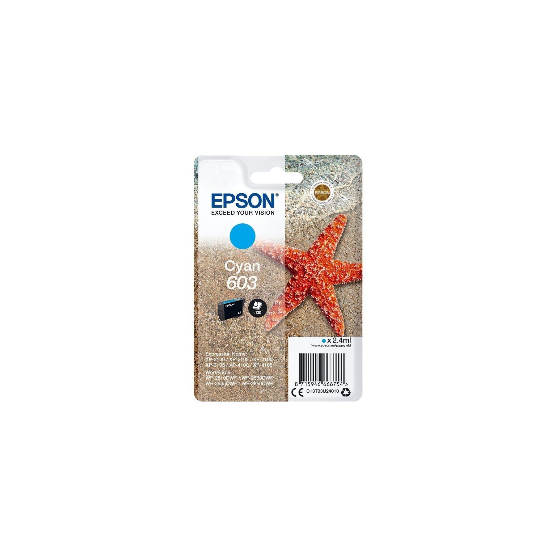 Cartucho De Tinta Original Epson Nº603/ Cian