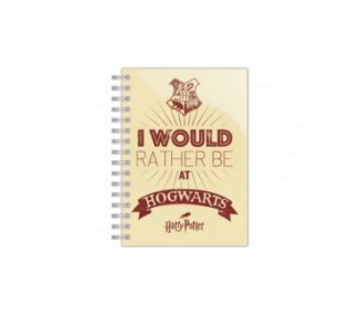 Cuaderno A5 I Would Rather Be At Hogwarts Harry Potter