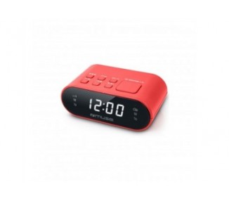 Muse M-10 Rojo Radio Despertador Fm Con Altavoz Integrado