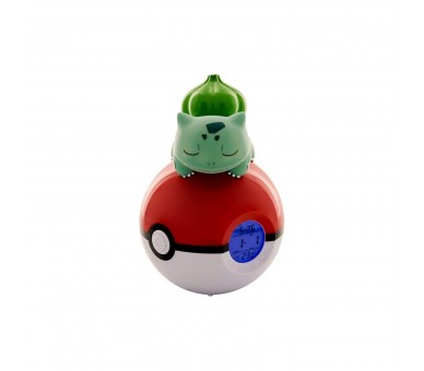 Lampara despertador Led Bulbasaur Pokeball Pokemon