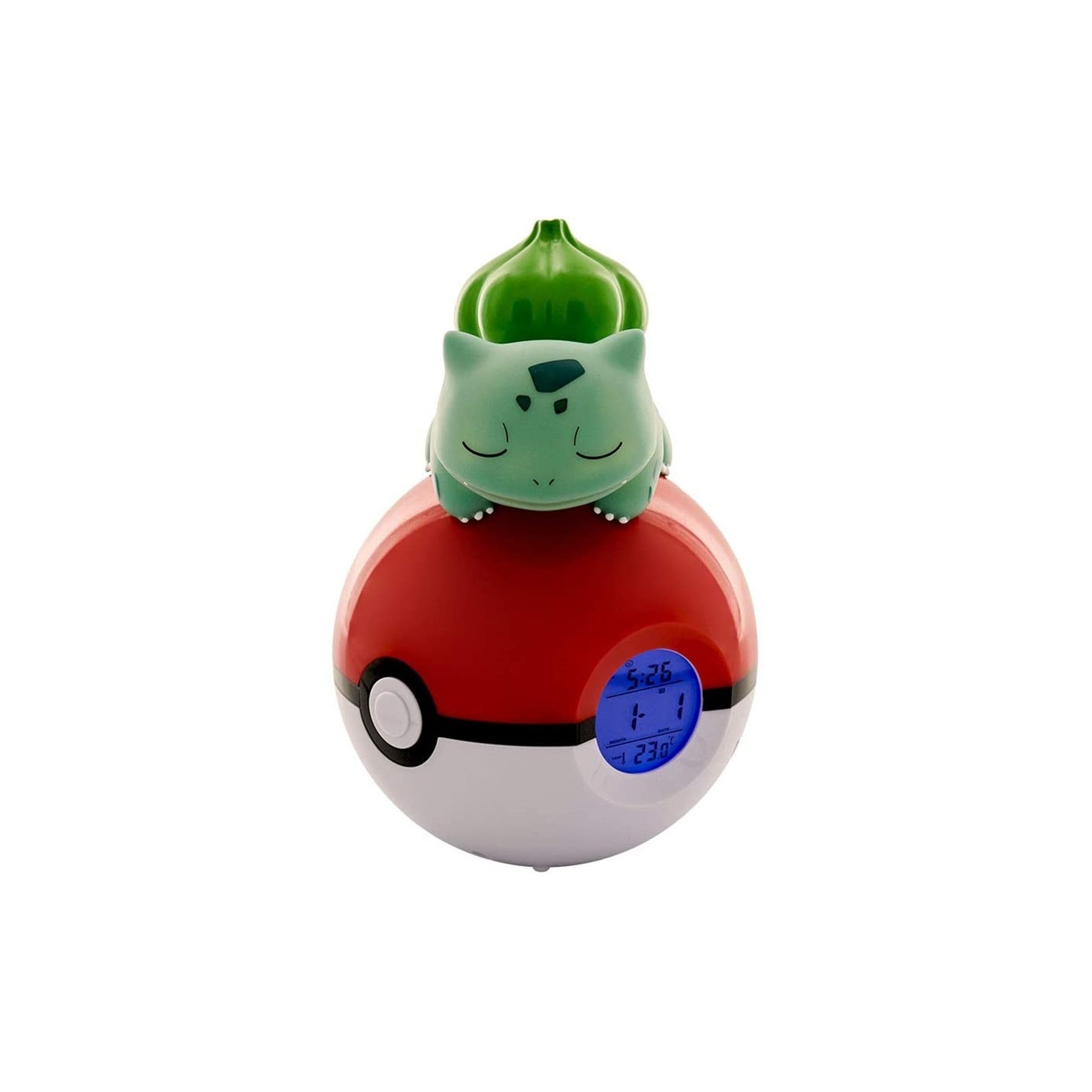 Lampara despertador Led Bulbasaur Pokeball Pokemon