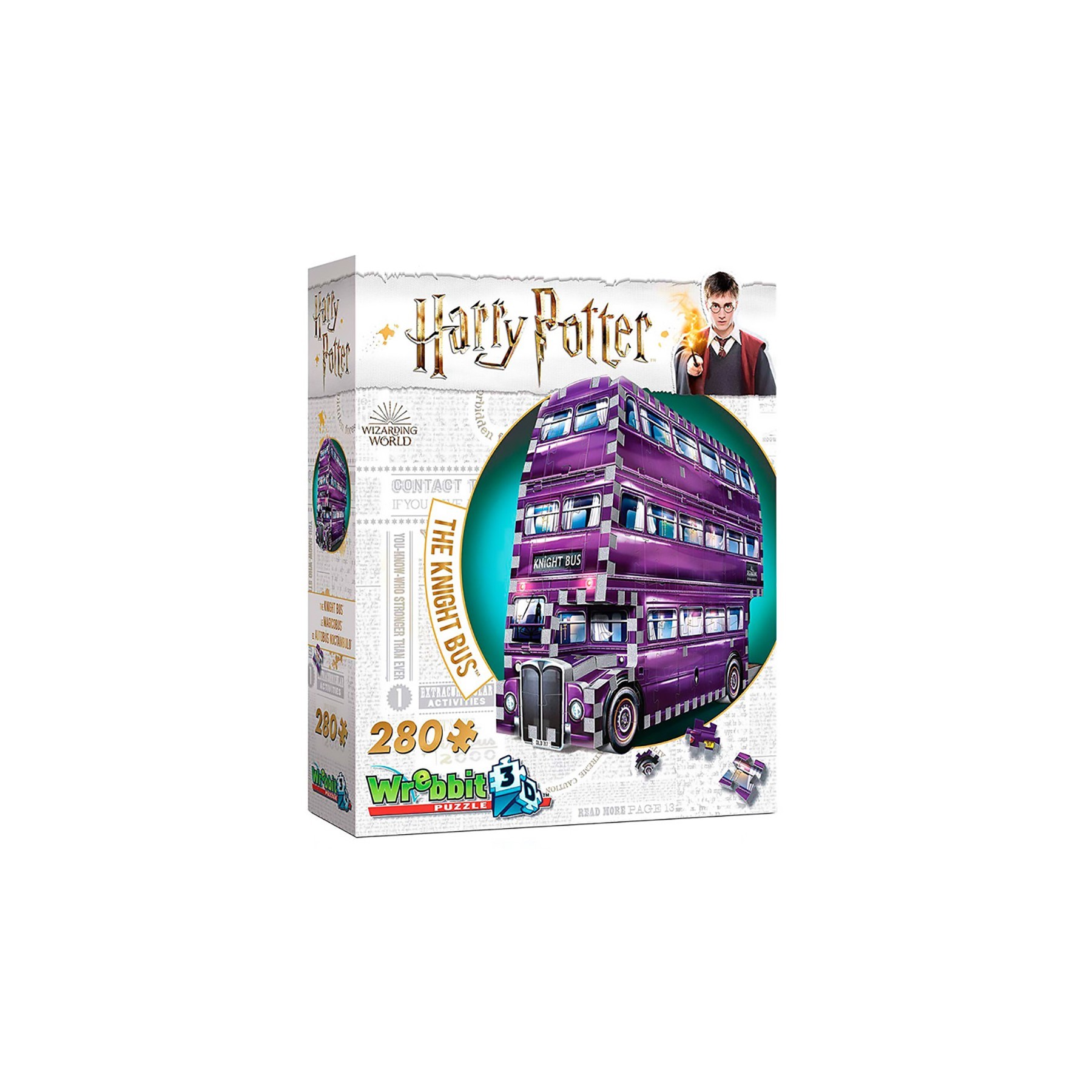 Harry Potter Puzzle 3D El Autobús Noctámbulo (280 Piezas)