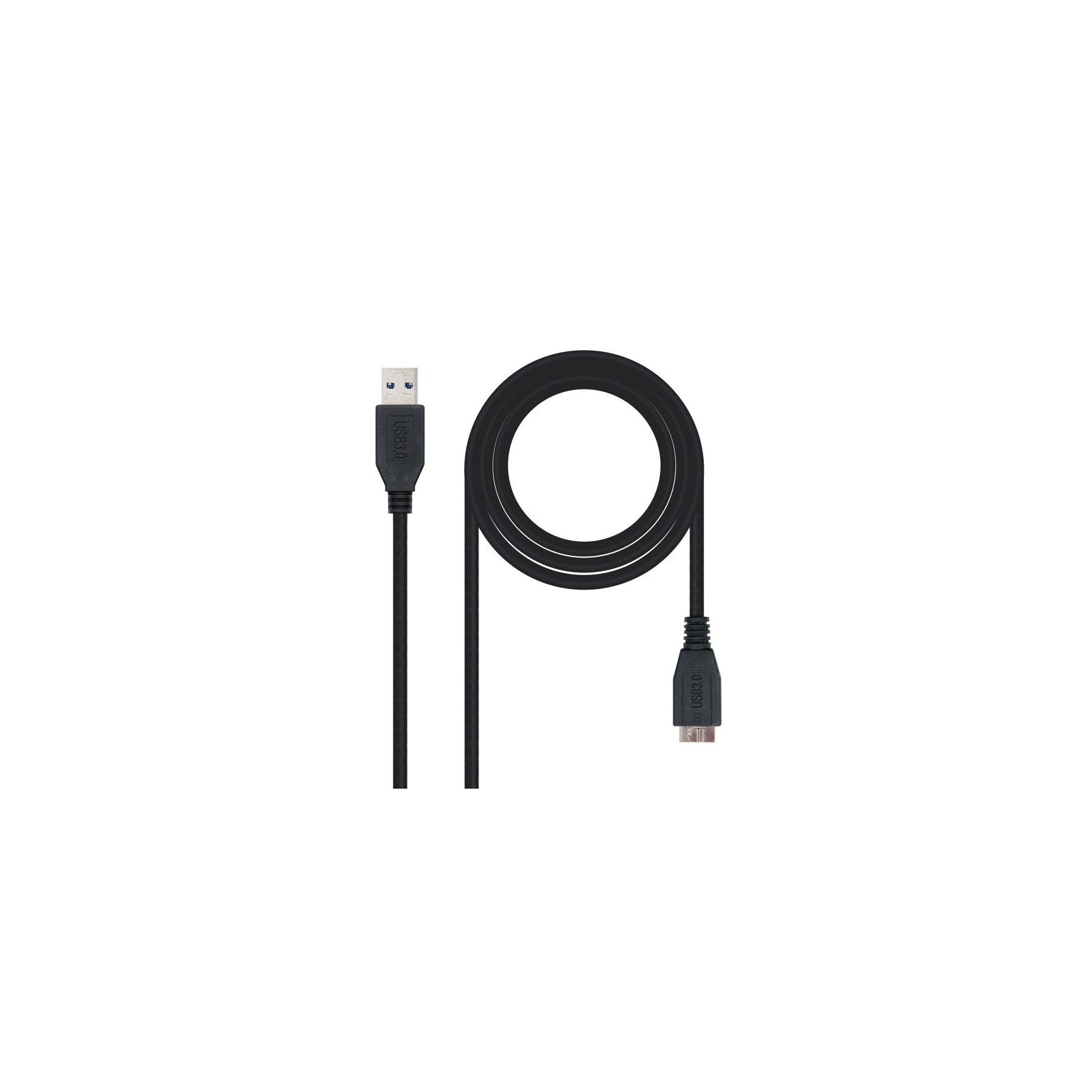 Cable Usb 3.0 Nanocable 10.01.1102-Bk/ Usb Macho - Microusb