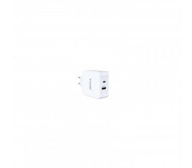 Cargador De Pared Tooq Tqwc-2Sc03Wt/ 1Xusb Tipo-C/ 1Xusb/ 48