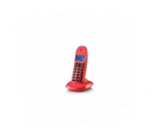 Teléfono Fijo Dect Digital Motorola C1001Lb+ Rojo