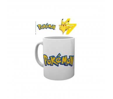 Taza Logo Pokemon And Pikachu