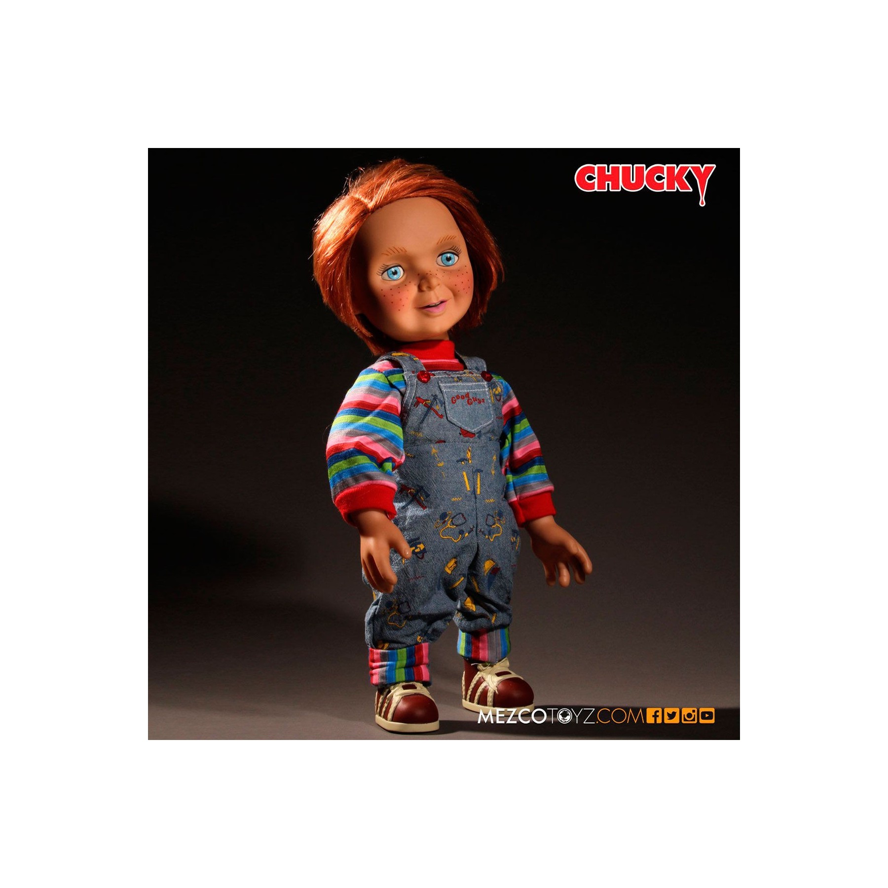 Figura Articulada Parlante Mueñco Diabolico Chucky 38Cm