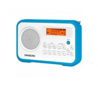 Radio Digital Portátil Fm Am Sangean Prd18 B-A Azul Blanco