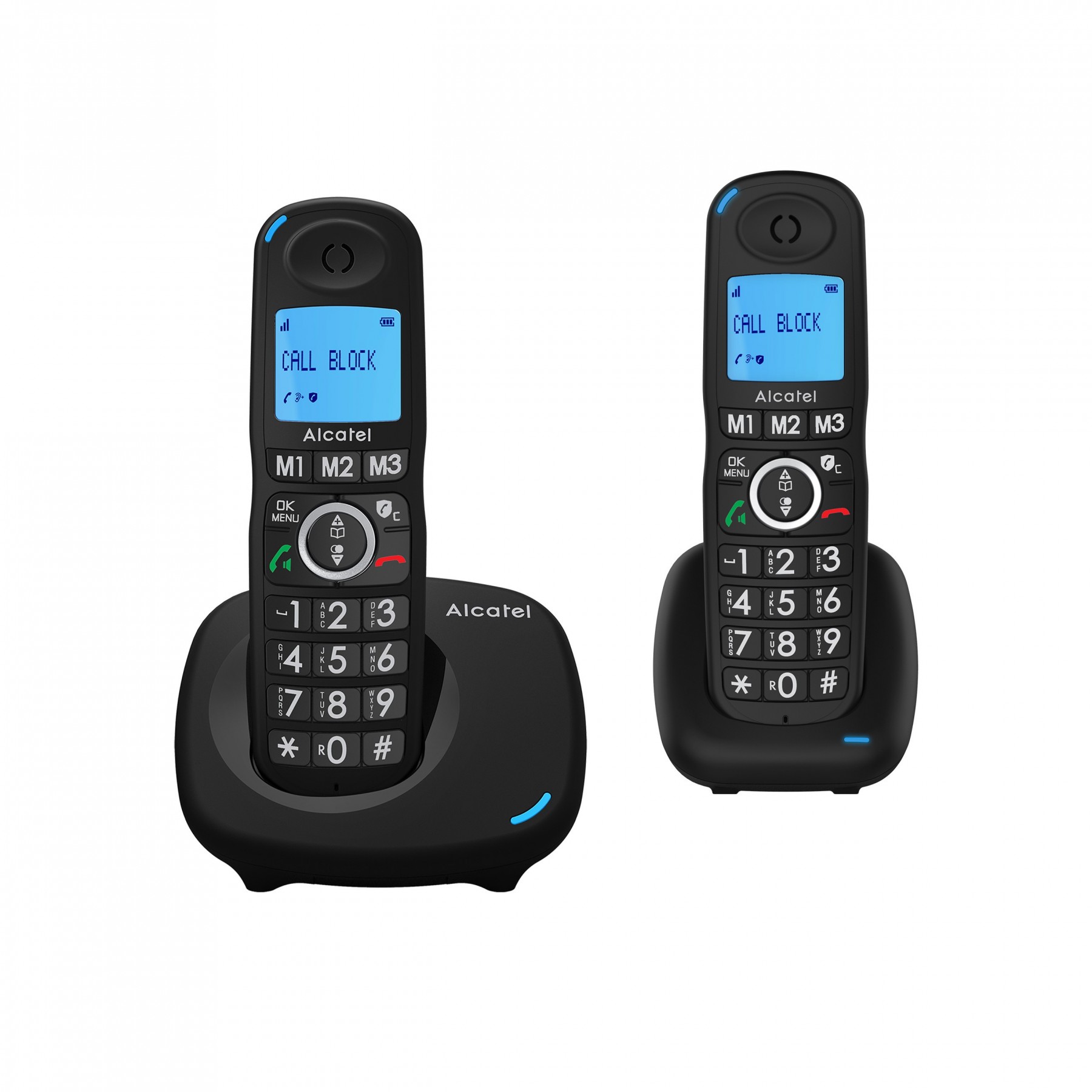 Teléfono Fijo Dect Alcatel Xl535 Duo Negro