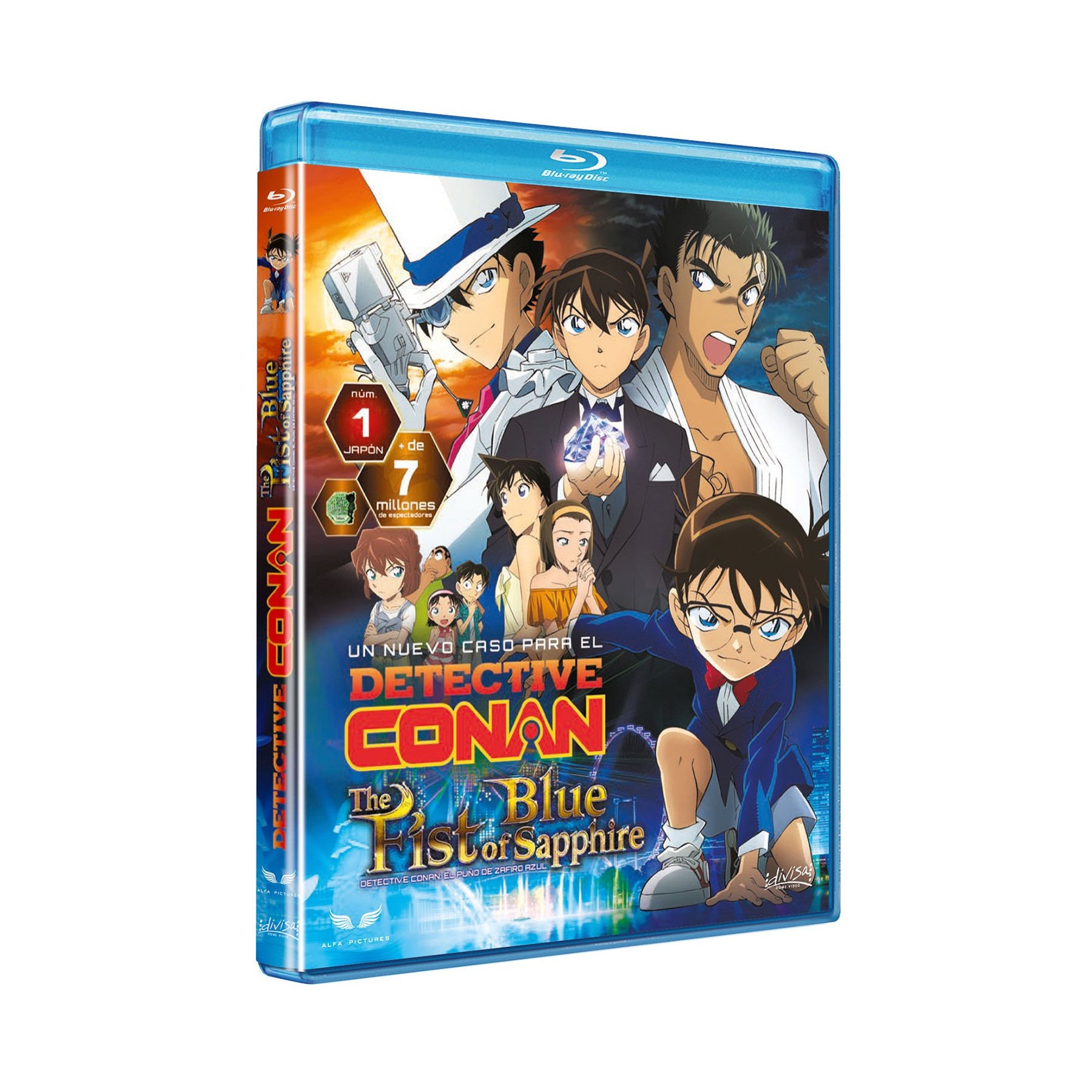 Detective Conan - El Puño De Zafiro Azu Divisa Br Vta