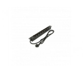 Regleta Rack 8 Tomas 1U Phasak  19 /1.5M Cable/Proteccion Pi