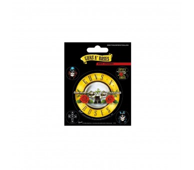 Juego De Pegatinas Guns N Roses Logo Bullet