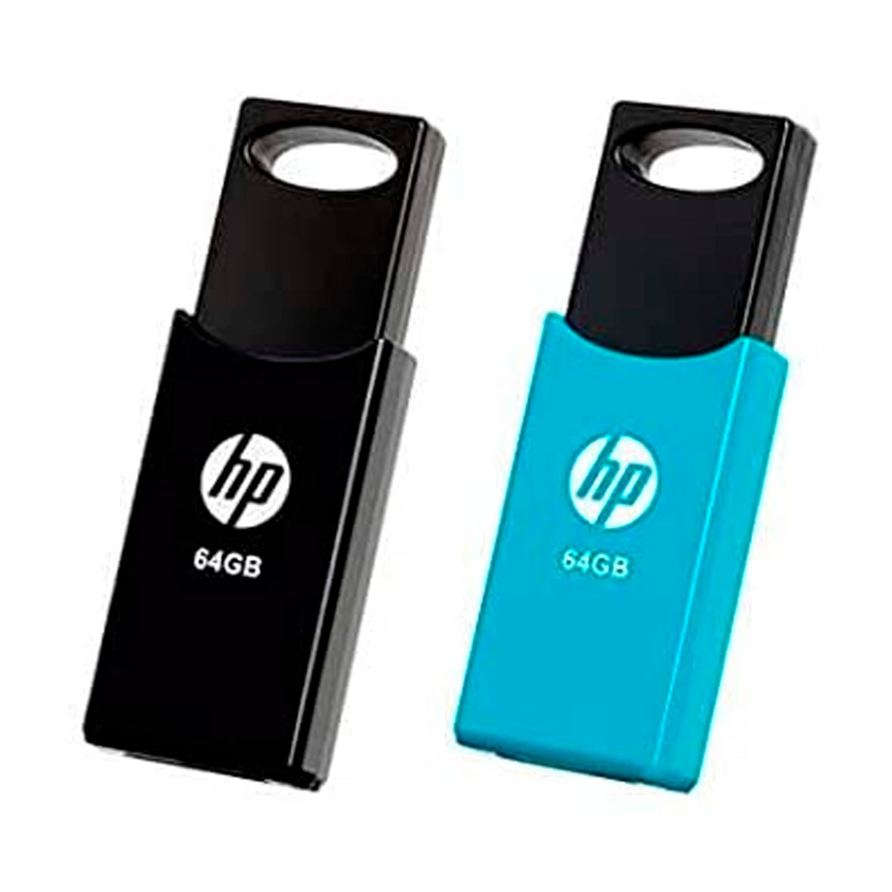 Pendrive Hp 64Gb Usb 2.0 V212W Negro/Azul Pack 2