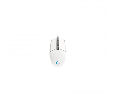 Ratón Gaming Logitech G102 Lightsync/ Hasta 8000 Dpi/ Blanco