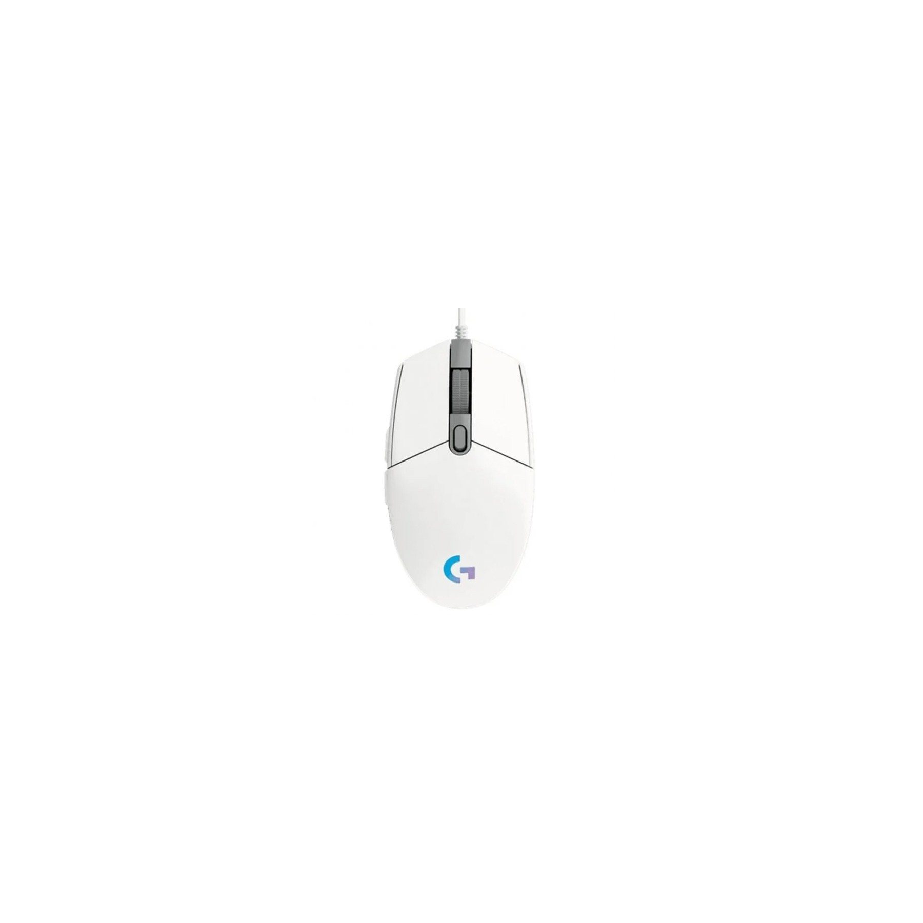 Ratón Gaming Logitech G102 Lightsync/ Hasta 8000 Dpi/ Blanco