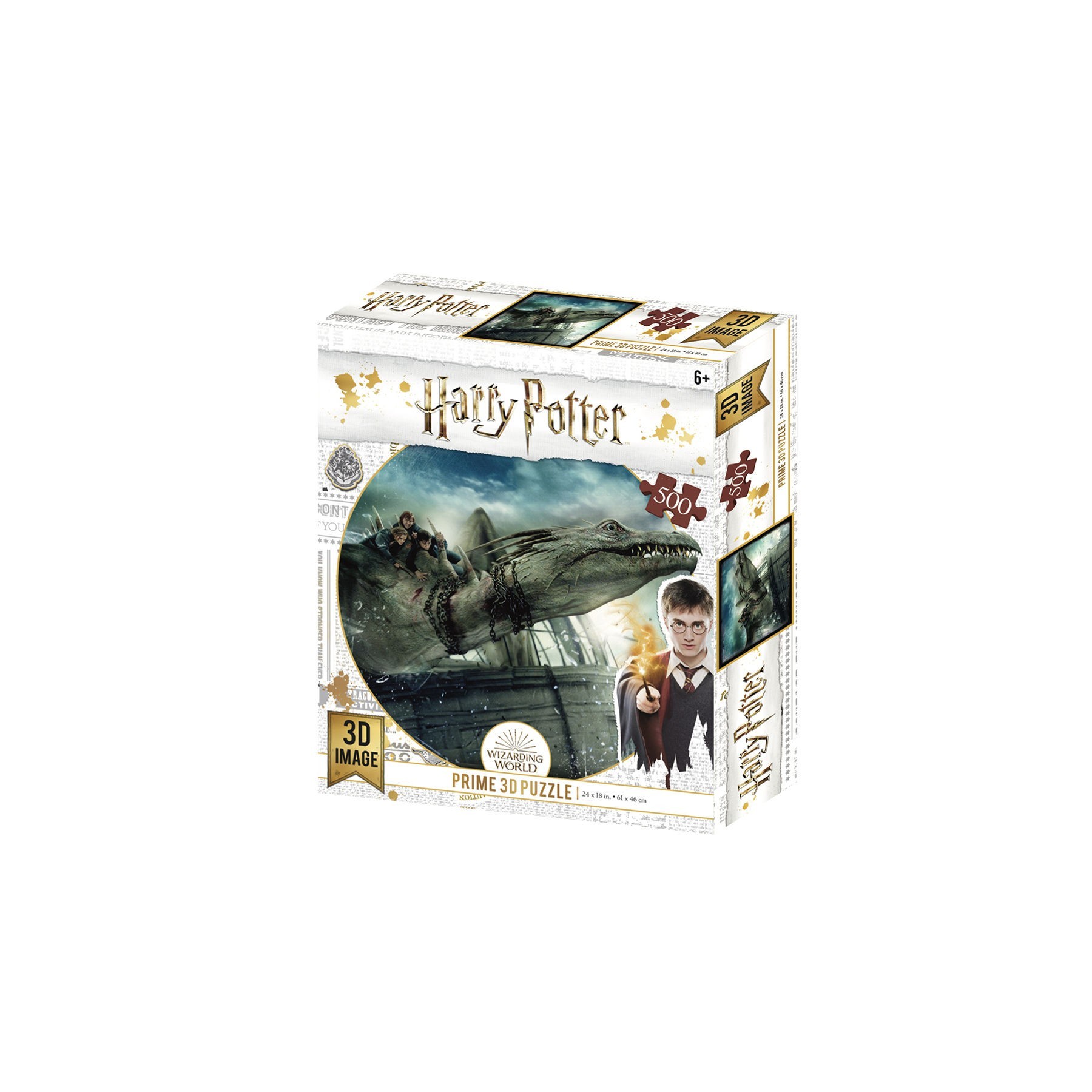 Puzzle Lenticular Harry Potter Norbert 500 Piezas