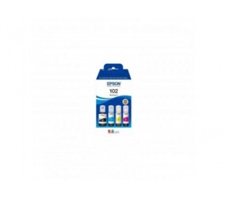 Botella De Tinta Original Epson Nº102 Multipack/ Negro/ Cian