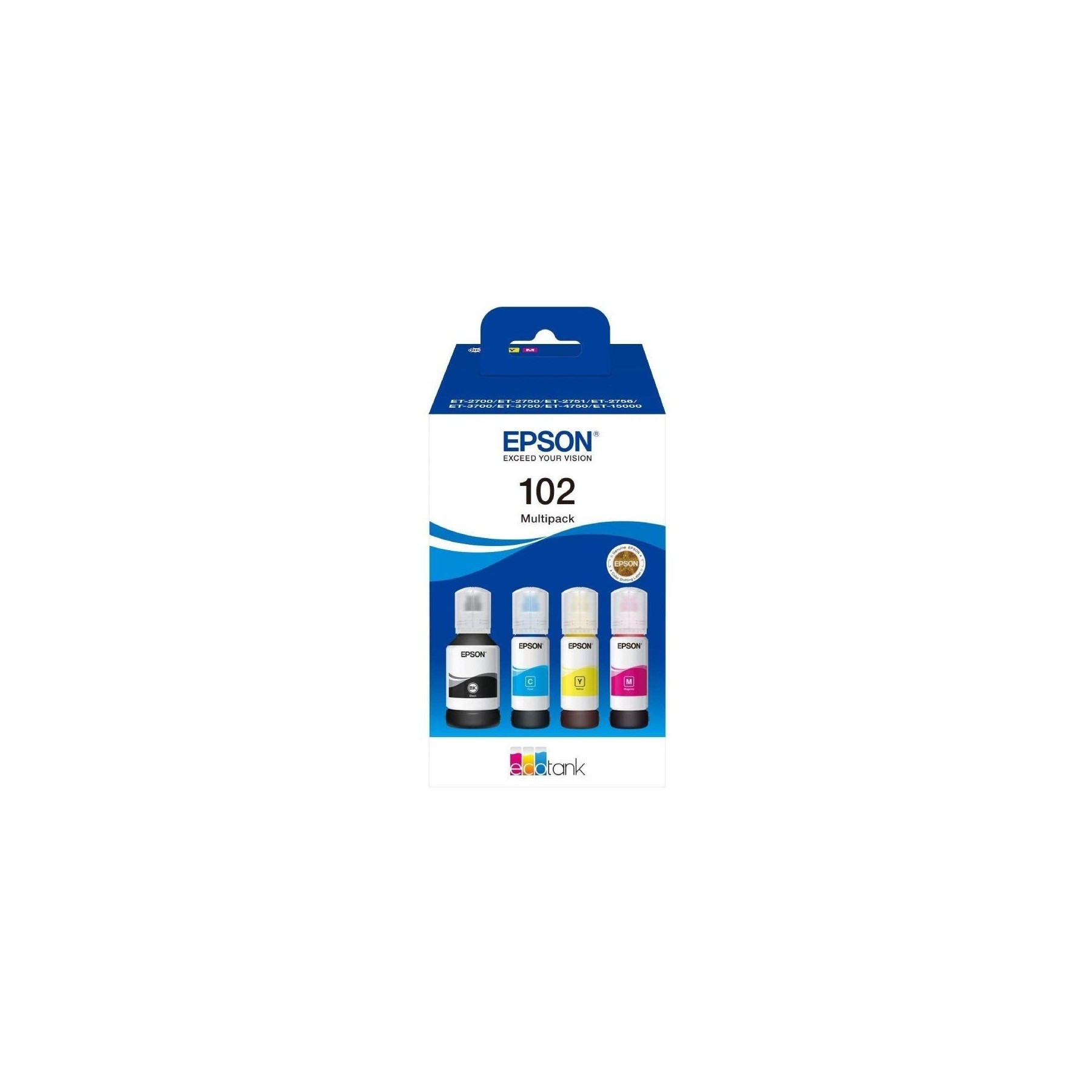 Botella De Tinta Original Epson Nº102 Multipack/ Negro/ Cian