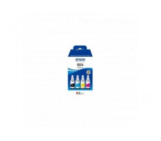 Botella De Tinta Original Epson Nº664 Multipack/ Negro/ Cian