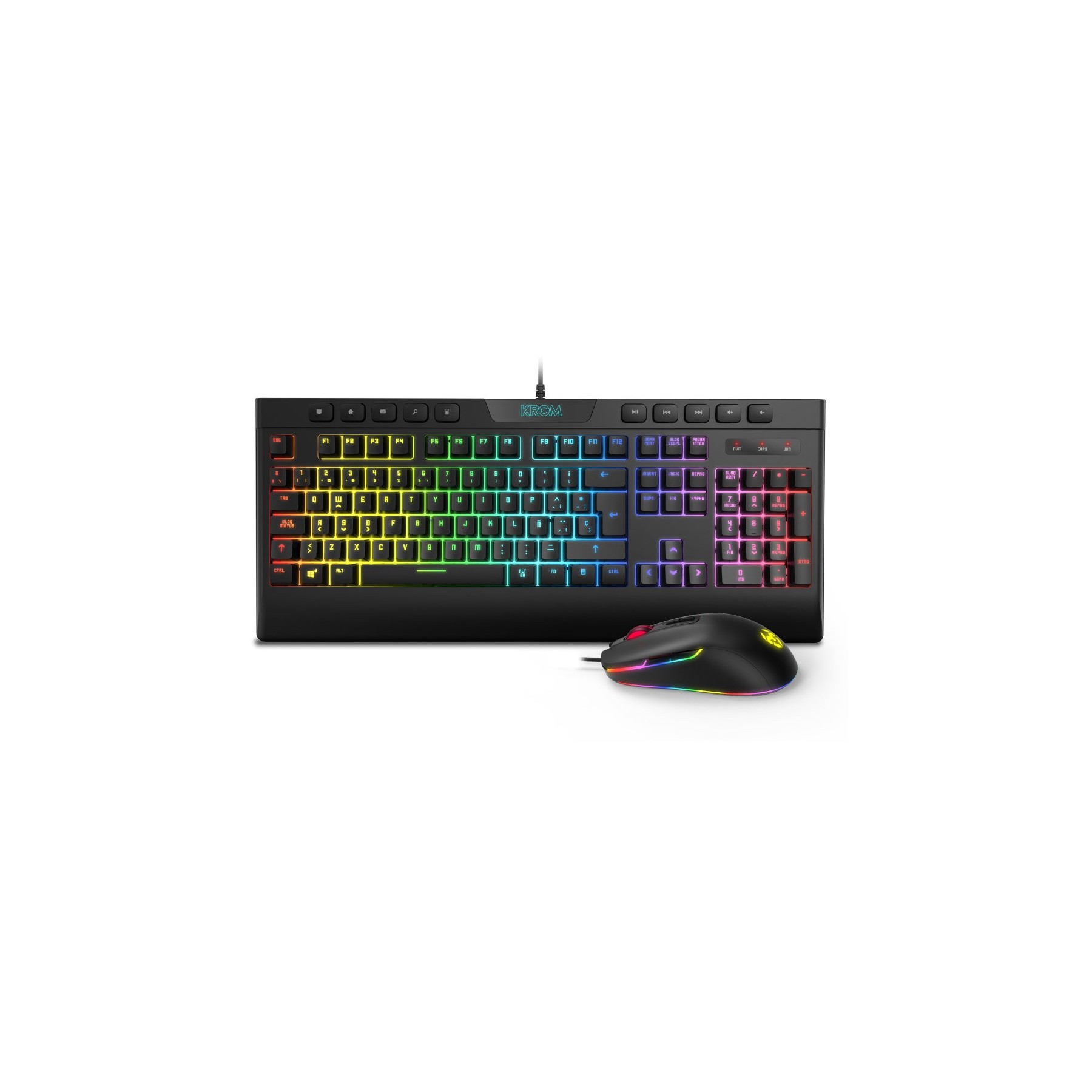 Teclado+Raton Krom Kalyos Gaming Usb