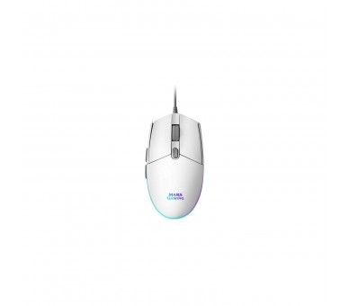 Ratón Gaming Mars Gaming Mmgw/ Hasta 3200 Dpi/ Blanco