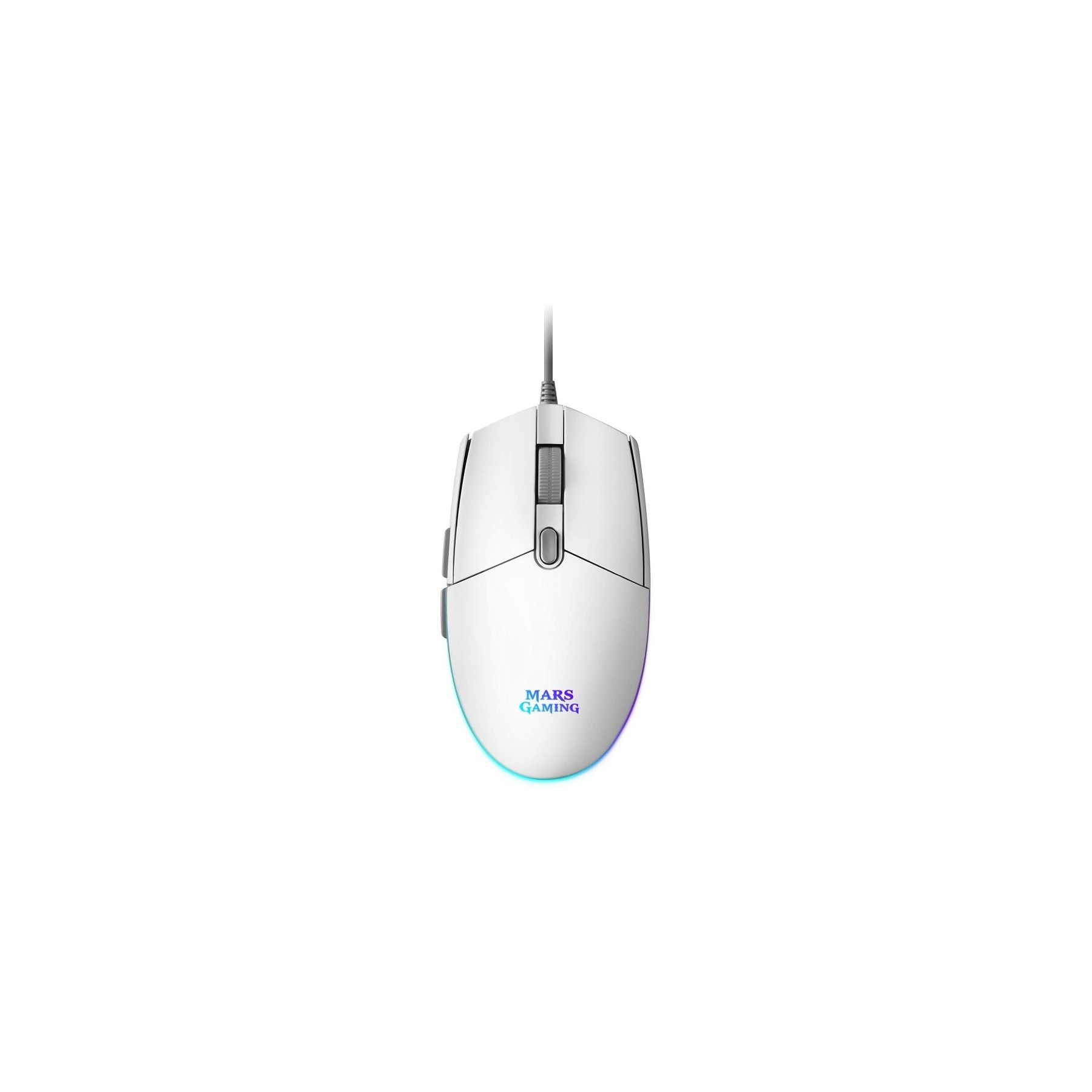 Ratón Gaming Mars Gaming Mmgw/ Hasta 3200 Dpi/ Blanco