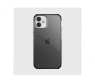 Raptic Carcasa Clear Apple Iphone 12 Mini Negra Humo